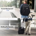 thumbnail image 3 of UKEIN Rolling Backpack for Adults 18inch Backpack with Wheels for Travel Water Resistant Roller Backpack with Lockable Zippers, 3 of 8