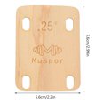 thumbnail image 2 of 3pcs Guitar Neck Shims Wooden Guitar Neck Plate Guitar Replacement Repair Parts(0.25°), 2 of 9