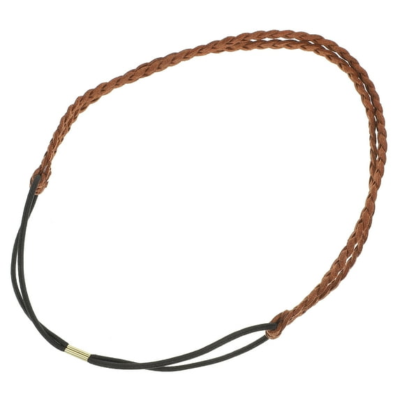 STRANDCHIC Handwoven Twisted Braid Coffee Hairband - Stylish Decorative Hair Accessory for Women, Girls, Everyday Wear