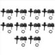 thumbnail image 1 of 10X Zinc AleaciÓN Computadora Escritorio Gabinete BuzÓN CajÓN Armario Armario Cam Lock con Llaves, Negro, 1 of 8