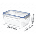 thumbnail image 2 of Airtight Food Storage Container Set | Transparent Plastic Kitchen Canisters with Locking Lids | Stackable Dry Food Organizer for Pantry Refrigerator & Freezer, 2 of 9