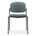 thumbnail image 2 of basyx VL606 Series Stacking Armless Guest Chair, Charcoal Fabric, 2 of 5