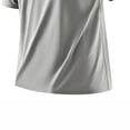 thumbnail image 4 of Luvrsol Big & Tall Mens Tshirt Solid Basic Turndown Collar Short Sleeve Light Cotton Simple Work Shirts M-5XL, 4 of 5