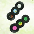 thumbnail image 3 of BRIGHTFUFU 6Pcs Custom Vinyl Coasters Round Shape Anti Slipping Fitting Beer Black PVC Material, 3 of 8