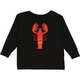 thumbnail image 3 of Inktastic Lobster Distressed Ocean Creature Boys or Girls Long Sleeve Toddler T-Shirt, 3 of 5