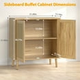 thumbnail image 6 of JOZ Kitchen Wooden Buffet Cabinet with Storage Sideboard for Living Room，Dining Room, Coffee Bar, 6 of 8