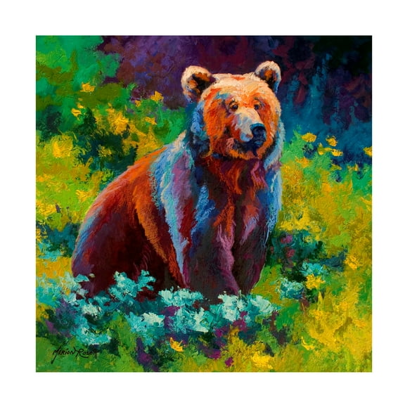 Marion Rose 'Wildflower Grizz' Canvas Art