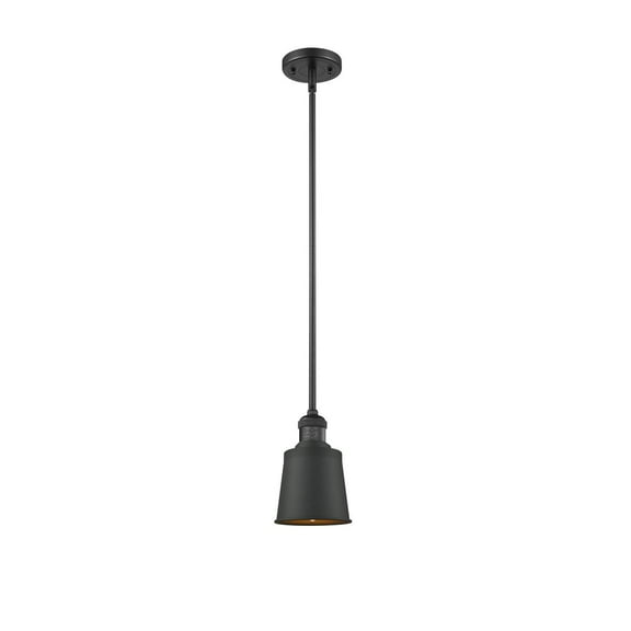 Innovations 1-LT Vintage LED Addison 5" Mini Pendant - Matte Black - 201S-BK-M9-LED