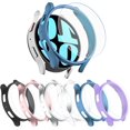 thumbnail image 1 of KOMI 6 Pack Compatible for Samsung Galaxy Watch 6 Case with Tempered Glass Screen Protector, Hard PC Bumper (44mm 6-Pack), 1 of 5