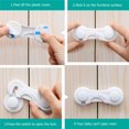 thumbnail image 3 of Cabinet Locks Child Safety Locks,Baby Safety Cabinet Locks - Baby Proofing Cabinet Kitchen System with Strong Adhesive Tape, 3 of 5
