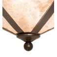 thumbnail image 4 of Meyda Tiffany 26919 Craftsman Prime 2 Light 16" Wide Semi-Flush Ceiling Fixture - Bronze, 4 of 7