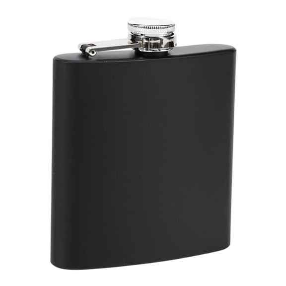 Matte Hip Sealed Stainless Steel 6 7 8 Vintage Black Painted Portable Bottle for Man Gifts Camping - 7