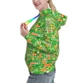thumbnail image 2 of Kdxio St Patrick's Day6 Print Womens Oversized Hoodies Sweatshirts Hooded Pullover Tops Sweaters Casual-Large, 2 of 7
