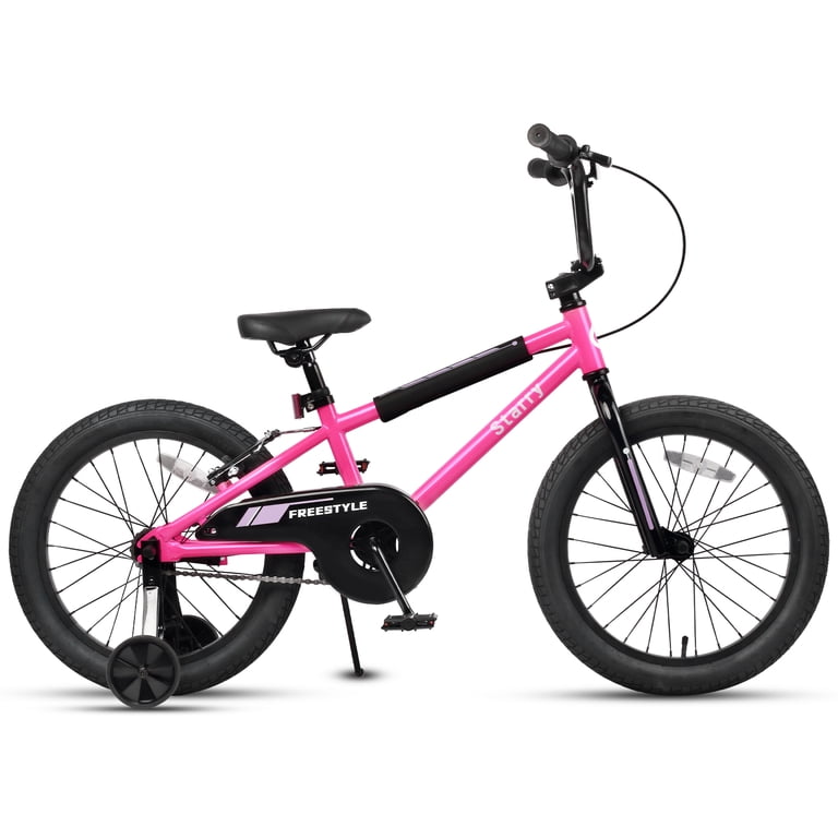 Glerc, Little Kids Bike, 16 Inch with Training Wheels, Pink - Walmart.com