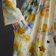 thumbnail image 3 of Vestido suelto vintage para mujer, manga larga, estampado, bolsillos laterales, vestido informa Abanopi Vestido de mujer, 3 of 7