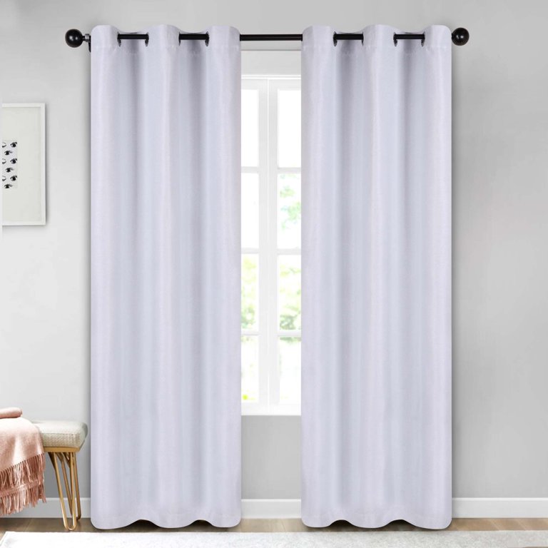 Superior Jaxon Blackout Curtains 42"W x 108"L Platinum photo 6