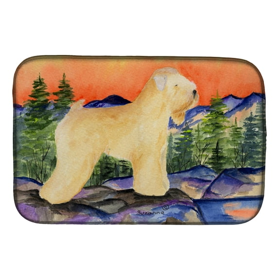 Caroline's Treasures Wheaten Terrier Soft Coated Dish Drying Mat