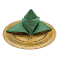 thumbnail image 3 of 24 Pack Cloth Table Napkins / Linens - 20 Inch x 20 Inch - Easy Care 100% Spun Polyester - Cotton Like Feel - Hunter Green, 3 of 10