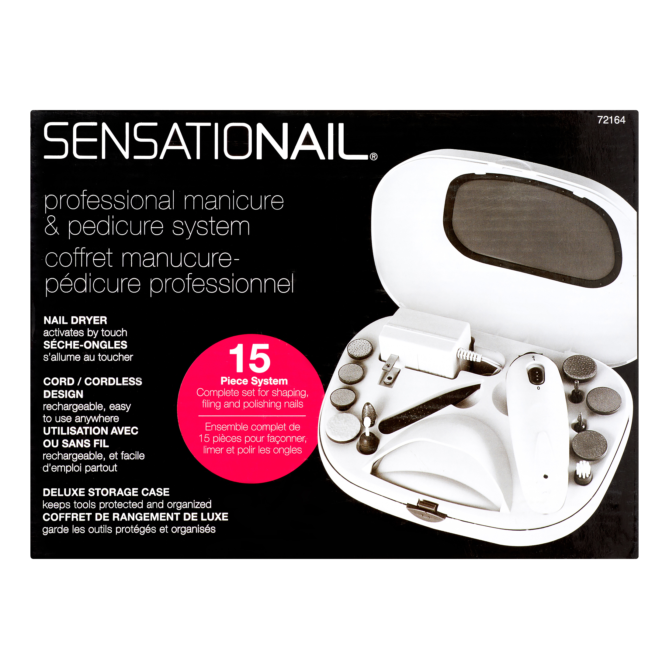 Sensationail Manicure & Pedicure Nail Dryer Kit (White), 15 Pieces - image 3 of 7