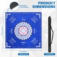 thumbnail image 2 of Threns Mahjong Mat with Rules, 31.5 Inch Square Mahjong Mats for Table, Quiet Noise Reduction Table Mat with Black Carrying Bag for Poker, Board Games, Tiles Game and Dominoes, 2 of 8