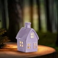 thumbnail image 4 of Amzcrzy Desktop Items Ceramic Houses Figurines Tabletop Decor Village Set Scene Props for Party and Celebrations Home Decor Home Decor Room Decor, 4 of 8