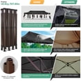 thumbnail image 5 of COBIZI Heavy Duty 10x30 Party Tent, Commercial 10x30 pop up Canopy for Parties Waterproof Gazebos with 8 Sidewalls, All Season Wind & Waterproof UPF50+,Stable Thickened Frame, 5 of 9