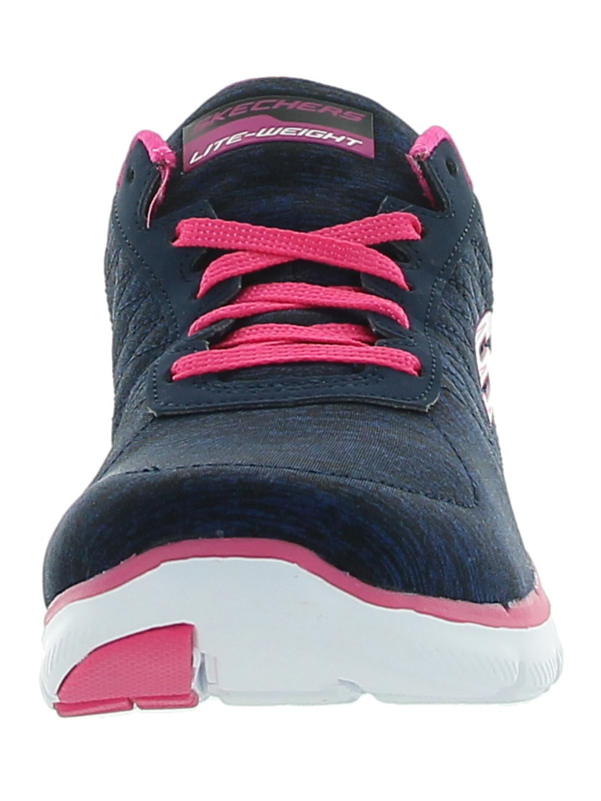 Ripples Tilgængelig Chaiselong Skechers Women's Flex Appeal 2.0 Fashion Sneaker, Navy Pink, 8 M US -  Walmart.com