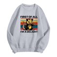 thumbnail image 4 of TINZ Chandails Imprimés Automne et Hiver pour Femmes Haut Usé Chandails Graphiques pour Femmes T-Shirt Coloré, 4 of 4