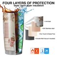 thumbnail image 7 of 20 Oz Pioneer Flower Coffee Tumbler Double Wall Insulated Stainless Steel Water Bottle | Metal Reusable Thermoses Flask with Cup Cap | Leak & Sweat Proof with Anti-Dust Lid, 7 of 7