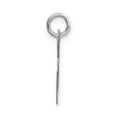 thumbnail image 3 of 14K White Gold Medium Fancy Script Initial E Charm, 3 of 4