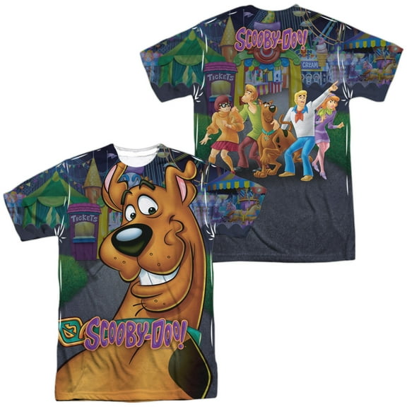 Scooby Doo Big Dog Unisex Adult Sublimated Costume T Shirt (Front/Back), Large Multicolor