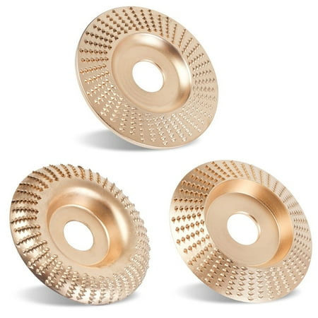 

3 Pieces of Wood Carving Disc Set Suitable for 4 Inch Angle Grinder Suitable for Wood Cutting Grinding Machine Cutting