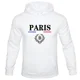 thumbnail image 4 of Sudadera con capucha deportiva informal para hombre, Jersey holgado de primavera y otoño con letras "PARIS" para parejas, estilo Hip-hop, Fitness y ocio, novedad de 2024, 4 of 5