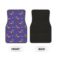 thumbnail image 2 of Honeii Labrador Retriever Dog Print Car Foot Mat Four-Piece Set - Front & Rear Universal Car Floor Mats for SUVs, Trucks, Sedans, 2 of 7