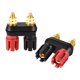 thumbnail image 3 of Terminal de unión dual Uxcell, conector de altavoz de amplificador de potencia de rosca M5, conector de enchufe de banana de 2 vías, 6 piezas, 3 of 4
