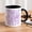 Black, variant on 11Oz Ceramic Mug with Purple Zebra Stripe Pattern Design