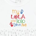 thumbnail image 4 of Inktastic My Lola and Lolo Love Me Grandchild Girls Baby Dress, 4 of 5