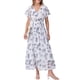 thumbnail image 1 of Vestido largo ANRABESS con estampado floral y cuello en V de chifón para mujer, 1 of 6