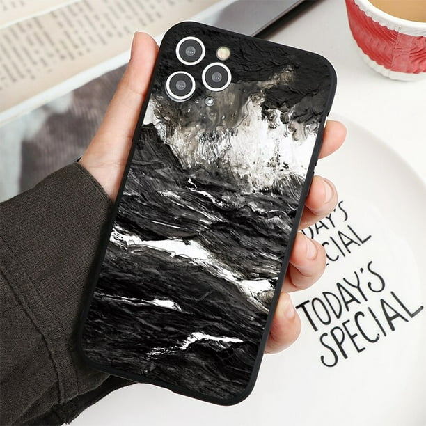 Funda de silicona con relieve 3D para iPhone, carcasa con relieve de TPU para modelos 14, 12, 11, 13 Pro Max, SE 2020, 2022, X, XR, XS, 6, 7, 6S, 8 Plus Fivean unisex