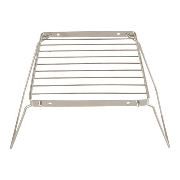 Outdoor for Camping Grill Rack Portable Foldable Stainless Steel Build Adjustable Height for Flexible Cooking on Uneven Ground (S)