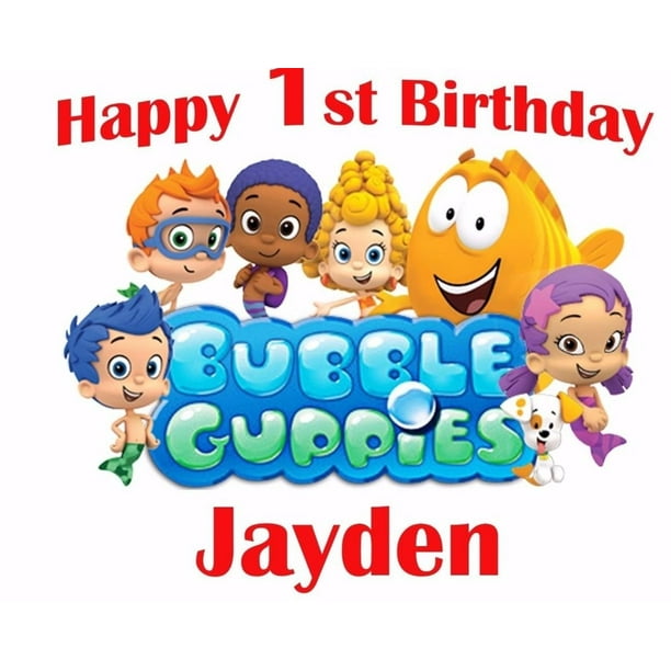 Bubble Guppies Edible Cake Toppers Frosting Sheet