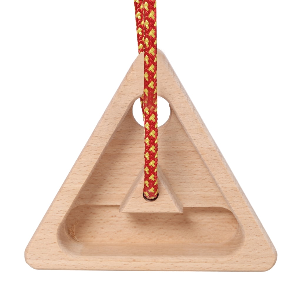 Rock Climbing Fingerboard Set - 2 Triangle Training Boards with Heavy-Duty Rope Attachment