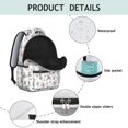 thumbnail image 4 of Pioneer Flower Floral Print Pattern Backpack for School, Cute School Bag with Adjustable Shoulder Straps and Padded Back, 15.3"x11"x7.1", 4 of 5