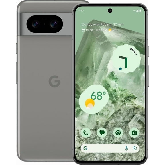 Restored Google Pixel 8 5G, 256GB, Hazel - Unlocked (Refurbished)