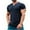 Navy, variant on yillto Mens Muscle Tee Short Sleeve Workout Gym Shirts V Neck Casual Tops Summer Casual Exercise T Shirts