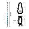 thumbnail image 2 of Eslabones rápidos libres de cadena de óxido permanente de acero inoxidable, soporte de carga, para columpio, yoga, hamaca, suspensión de saco de arena., 2 of 5