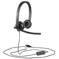 thumbnail image 2 of Logitech H570e Over-the-Head Wired USB Headset, with Replaceable Earbands, Black, 2 of 2