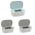 thumbnail image 1 of Caja de almacenamiento de máscara grande para encimera de escritorio con soporte para pañuelos con tapa azul/gris Zulema cubierta de la caja de almacenamiento, 1 of 8