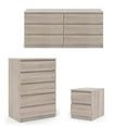 thumbnail image 1 of Tvilum Canada Ensemble de 3 Pcs avec Commode Double et Table de Nuit en Truffe, 1 of 31