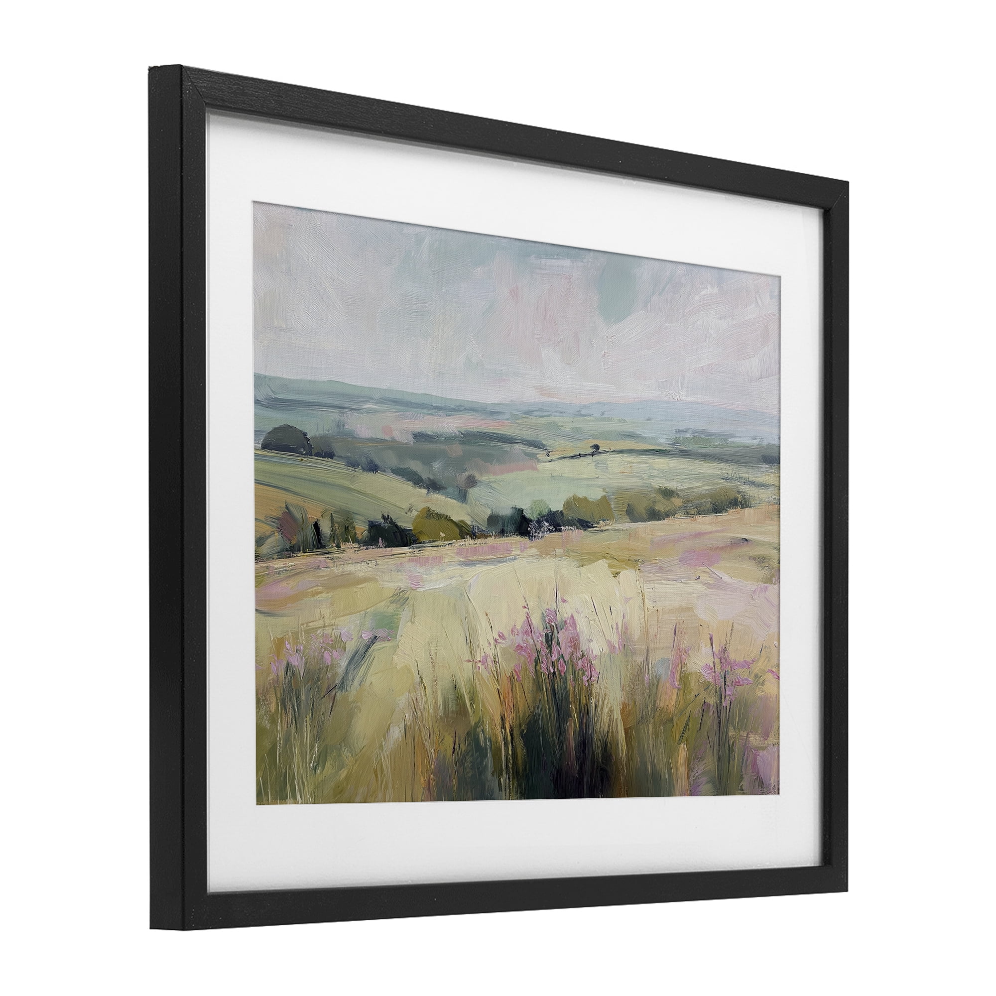 Stupell Industries Summer Meadow Viewpoint Black Framed Print Under Glass, design by Svetlana Aleynikova